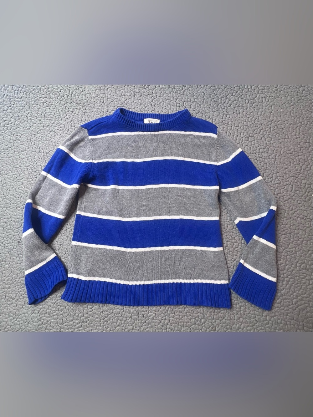 The Children’s Place Pullover Sweater Boys Size Small Blue & Gray Mock Neck